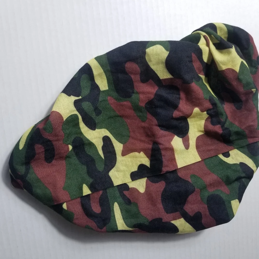 NWT HEAD WEAR GREEN CAMO SEALED MULTI-M 2USE BANDANA